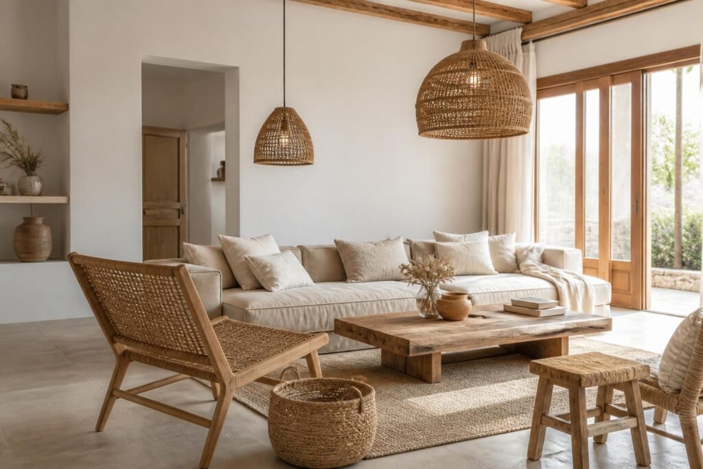 découvrez comment décorer votre intérieur avec des matériaux naturels comme le bois, le lin et le rotin pour une ambiance chaleureuse et authentique.