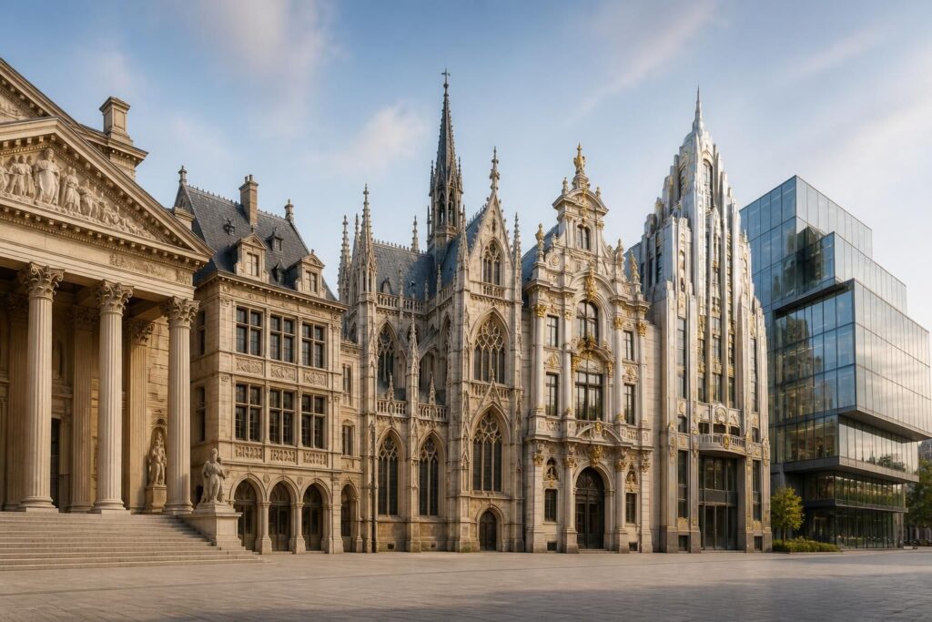 découvrez les grands styles architecturaux, du classique au contemporain, et explorez l'évolution de l'architecture à travers les époques et les influences.