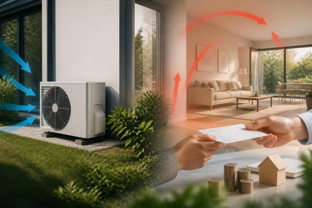 découvrez le fonctionnement d'une pompe à chaleur, son coût d'installation et les aides financières disponibles pour vous accompagner dans votre projet de chauffage écologique.