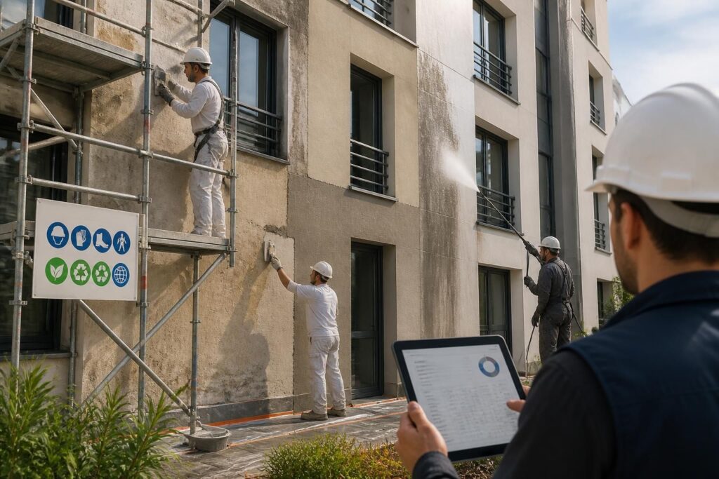 découvrez les étapes clés du ravalement de façade, les obligations légales à respecter et comment estimer votre budget pour un projet réussi.