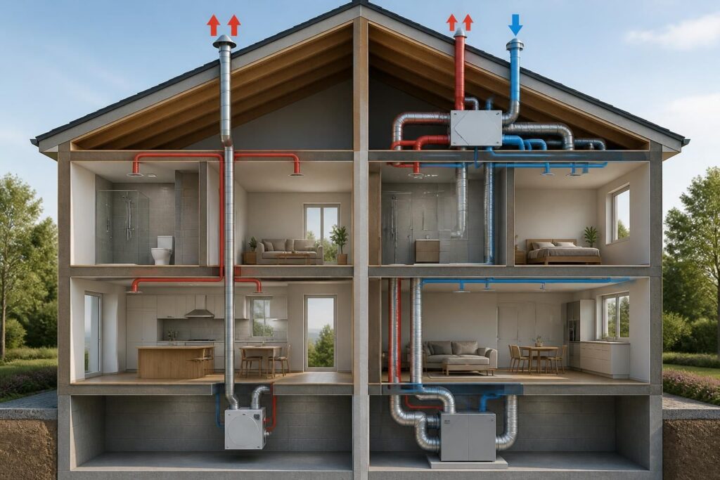 découvrez les différences entre ventilation vmc simple et double flux pour choisir la solution la mieux adaptée à votre confort et à vos économies d'énergie.