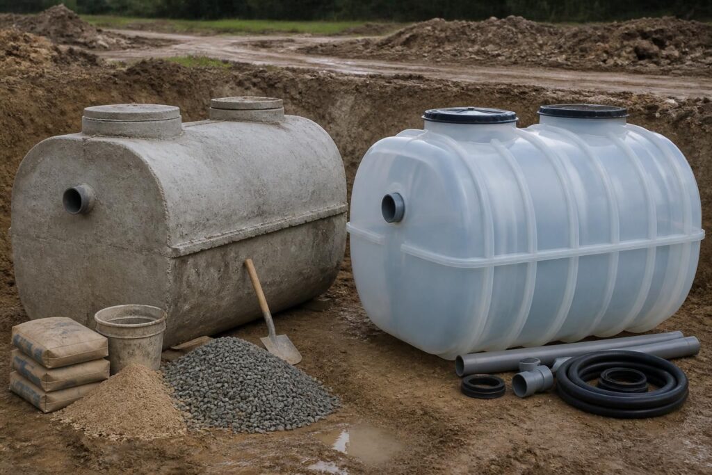 découvrez notre guide complet sur la fosse toutes eaux 5000 litres : matériaux disponibles, tarifs, et comparaison des modèles en béton et en plastique pour choisir la meilleure solution.