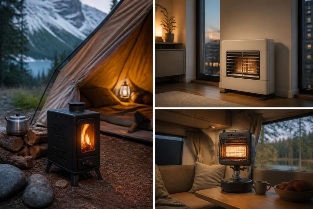découvrez des solutions de chauffage sans électricité adaptées pour le camping, l'appartement ou le van, pour rester au chaud en toute autonomie et sécurité.