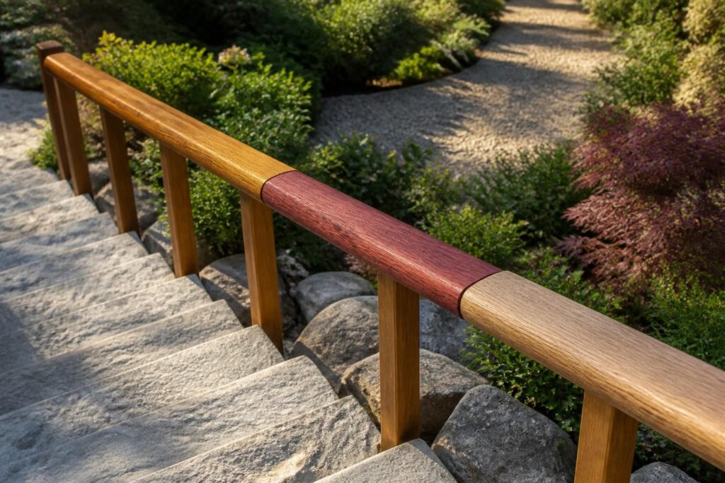 Quel bois choisir pour une main courante extérieure durable et esthétique ?