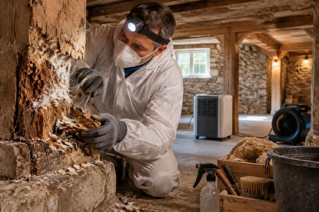 découvrez les méthodes naturelles et curatives pour traiter la mérule, protéger votre maison et prévenir sa réapparition.